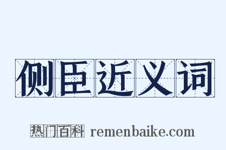 侧臣近义词是什么意思的图片